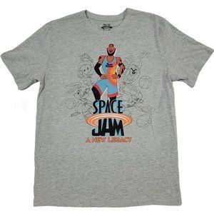 Space Jam A New Legacy Lebron James Light Grey Graphic T-Shirt